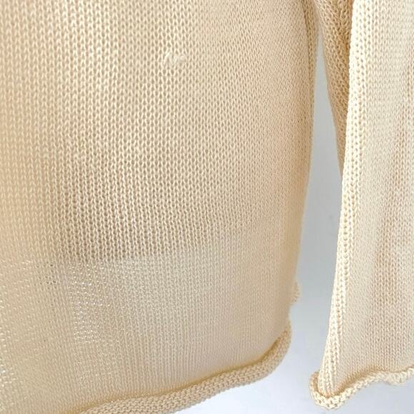 Gilli Coffee Beach Repeat Sweater Beige and Brown Knit Pullover Top Size Small - Picture 7 of 7